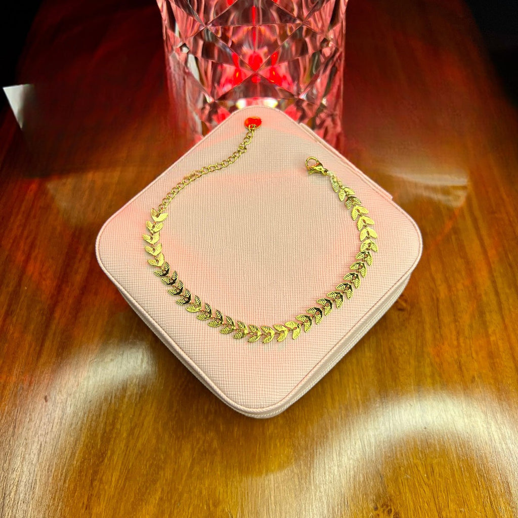 Stainless Steel 18k Anklet + Bracelet