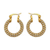 Stainless Steel 18k Aria Glow Earrings