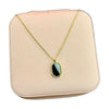 Stainless Steel 18k Black Dial Necklace