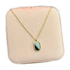 Stainless Steel 18k Black Dial Necklace