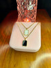 Stainless Steel 18k Black/White Double Side Necklace