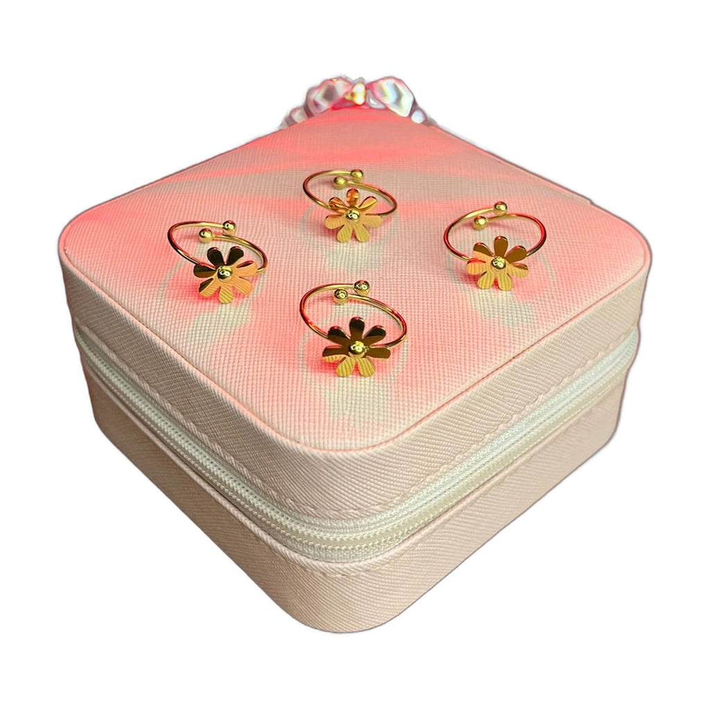 Stainless Steel 18k Blossam Gold Ring