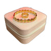Stainless Steel 18k Blossom Cuff and Ring