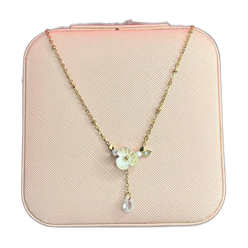 Stainless Steel 18k Blossom Glow Necklace