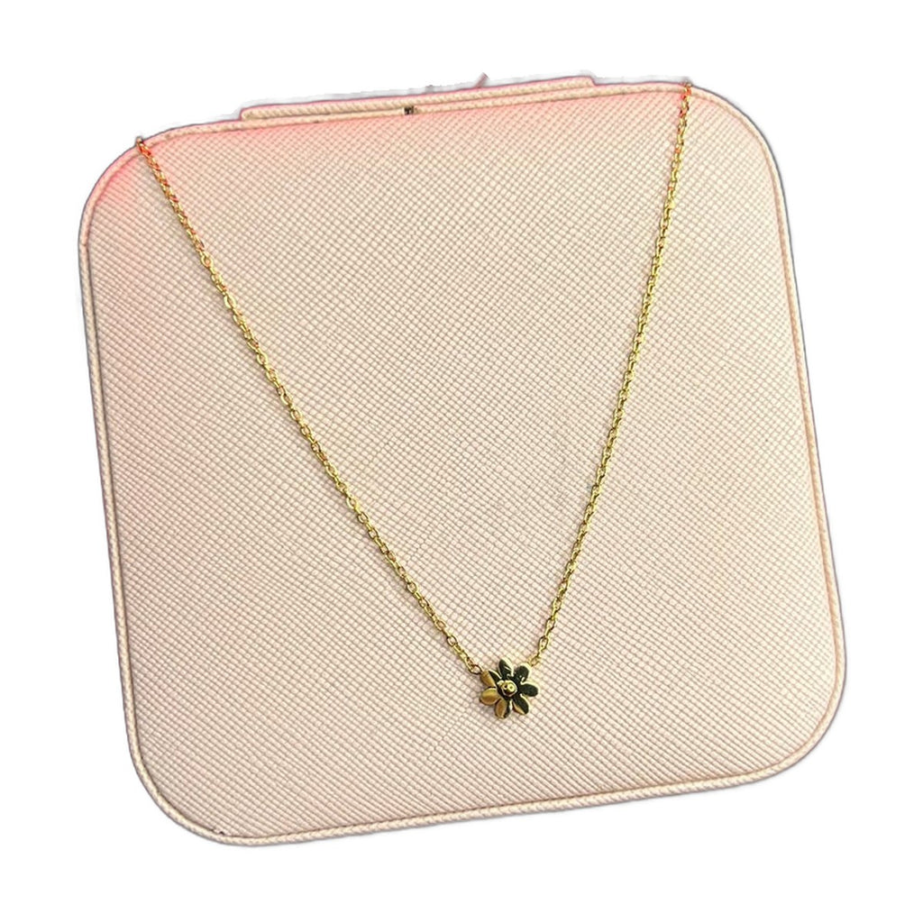Stainless Steel 18k Blossom Gold Necklace