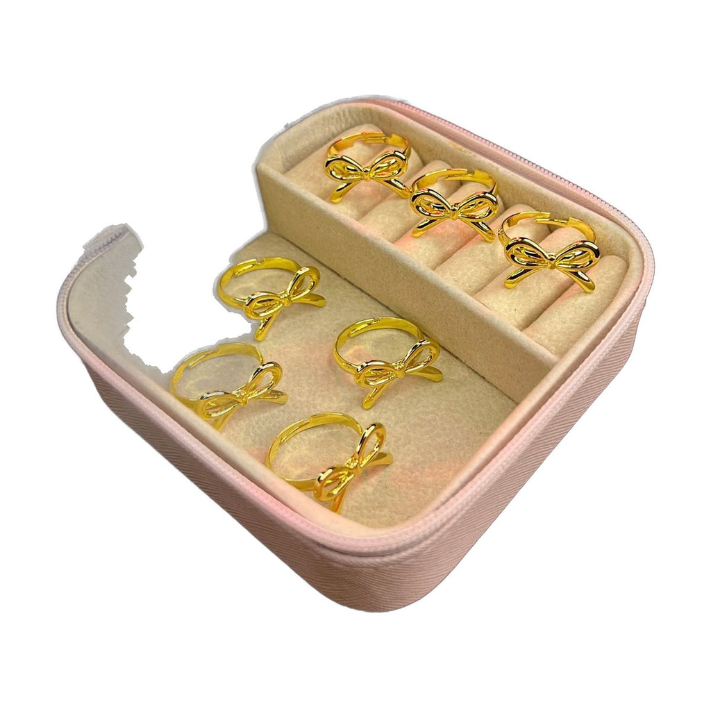 Stainless Steel 18k Bow 🎀 Ring