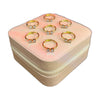 Stainless Steel 18k Bow Stone Luxury Ring