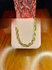 Stainless Steel 18k Braided Snake Chain Necklace