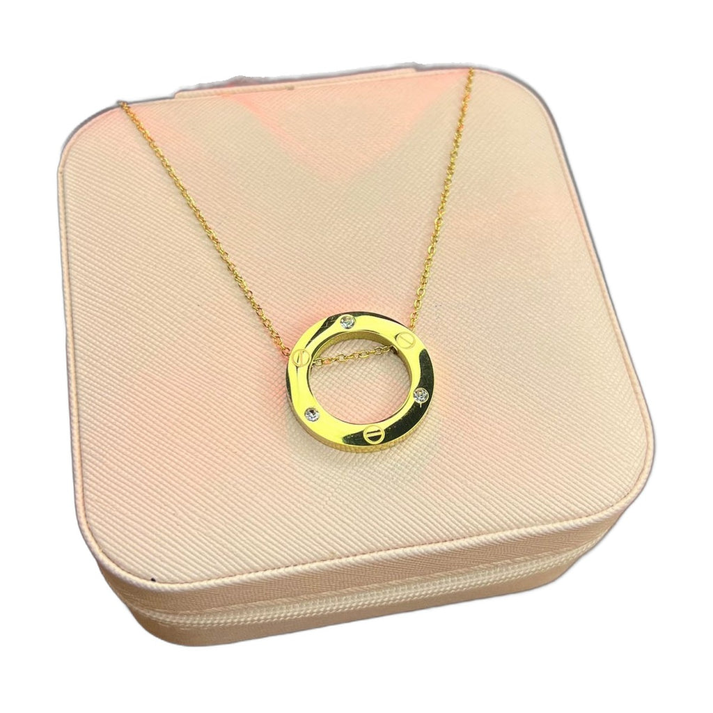 Stainless Steel 18k Gold Necklace