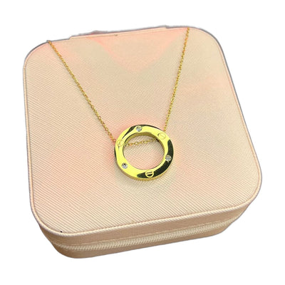 Stainless Steel 18k Gold Necklace
