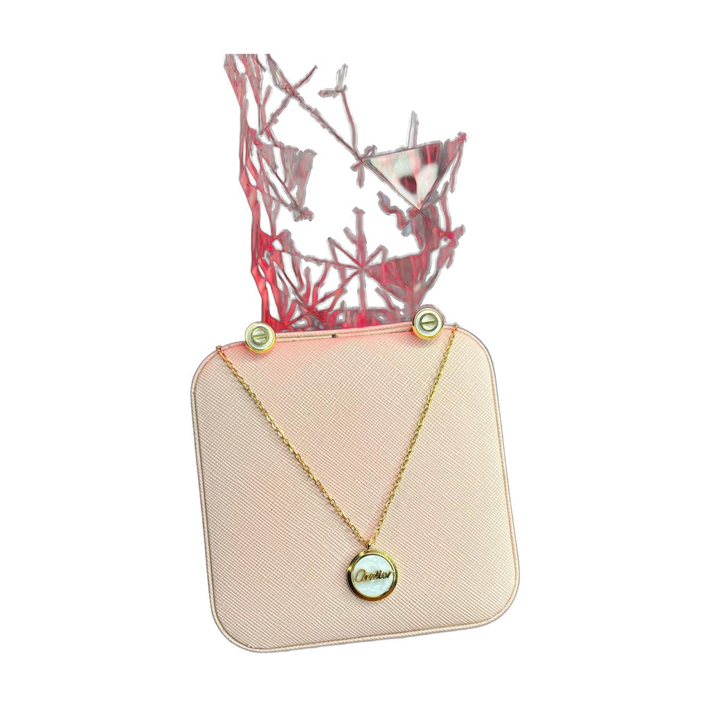 Stainless Steel 18k Shell Necklace Earring Set