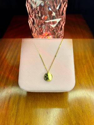 Stainless Steel 18k Stone Necklace