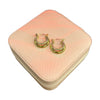 Stainless Steel 18k Celeste Spark Hoops
