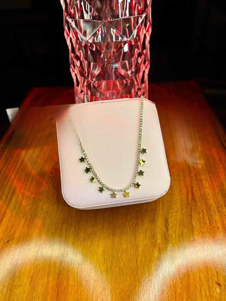 Stainless Steel 18k Celestial Charm Necklace