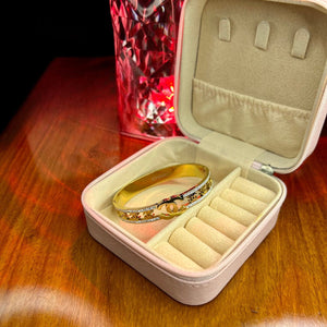 Stainless Steel 18k Gold Luxury Bangle