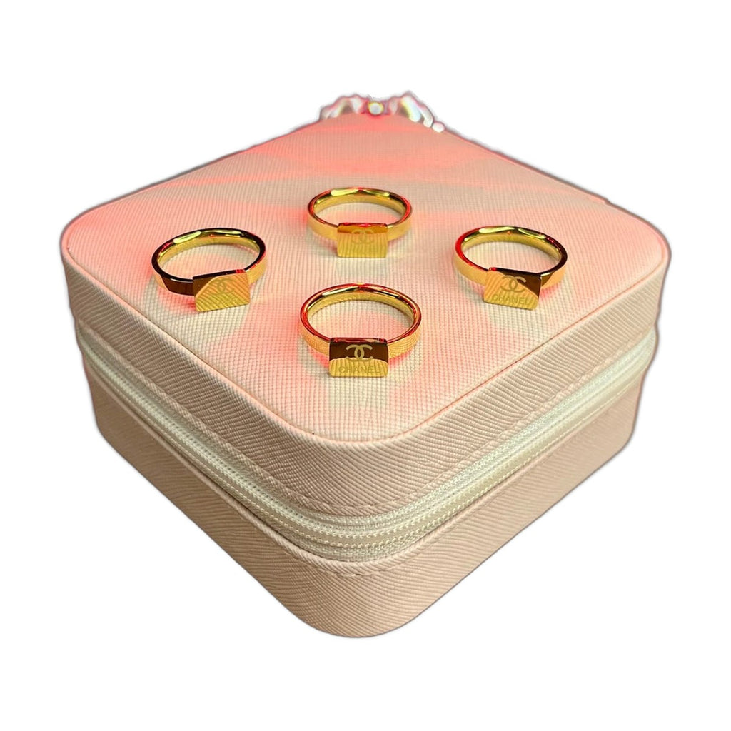 Stainless Steel 18k Tag Ring