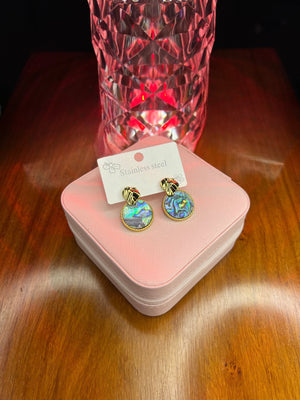 Stainless Steel 18k Cloud Rainbow Earrings