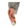 Stainless Steel 18k Clover Studs