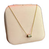 Stainless Steel 18k Crystal Trio Elegance