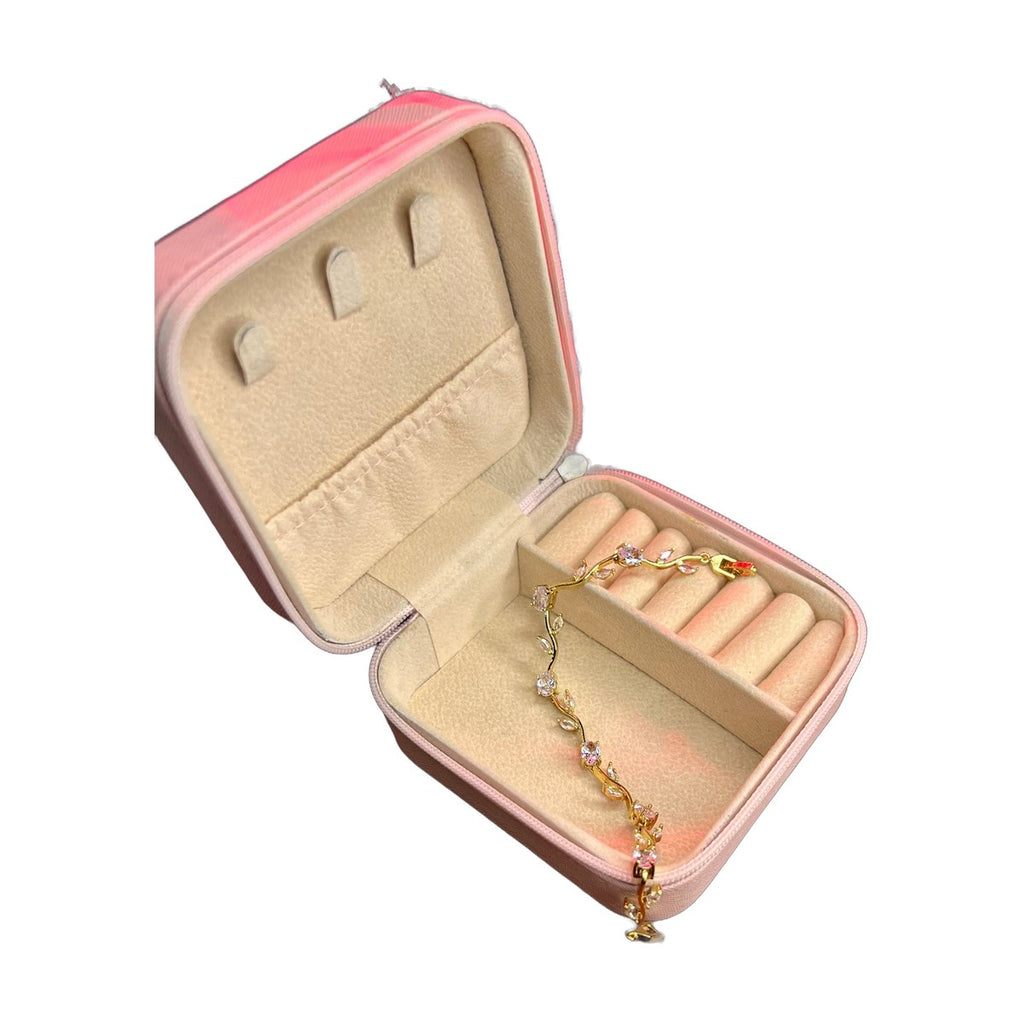 Stainless Steel 18k Crystal Tulip Bracelet