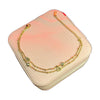 Stainless Steel 18k Crystal Whisper Chain