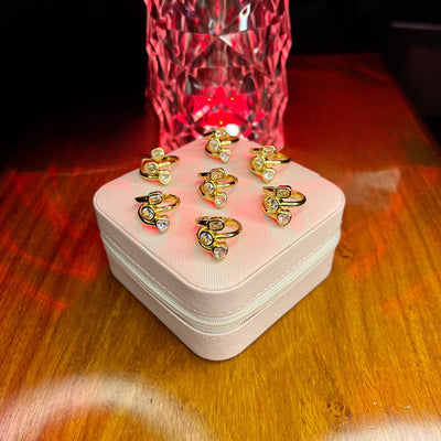 Stainless Steel 18k Cupid Spark Ring