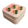 Stainless Steel 18k Cupid's Crystal Stone Ring