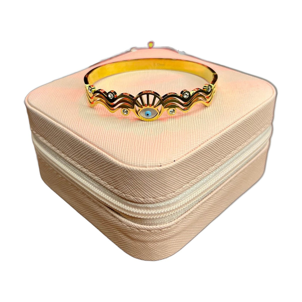 Stainless Steel 18k Blooming Shine Handcuff