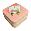 Stainless Steel 18k Divine Stone Heart EarStuds