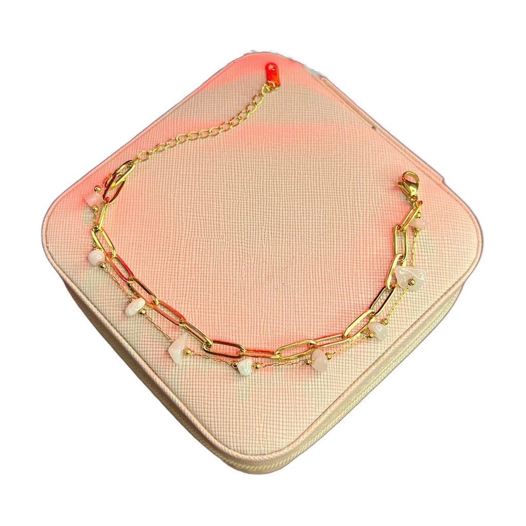 Stainless Steel 18k Double Chain Cloud Bracelet