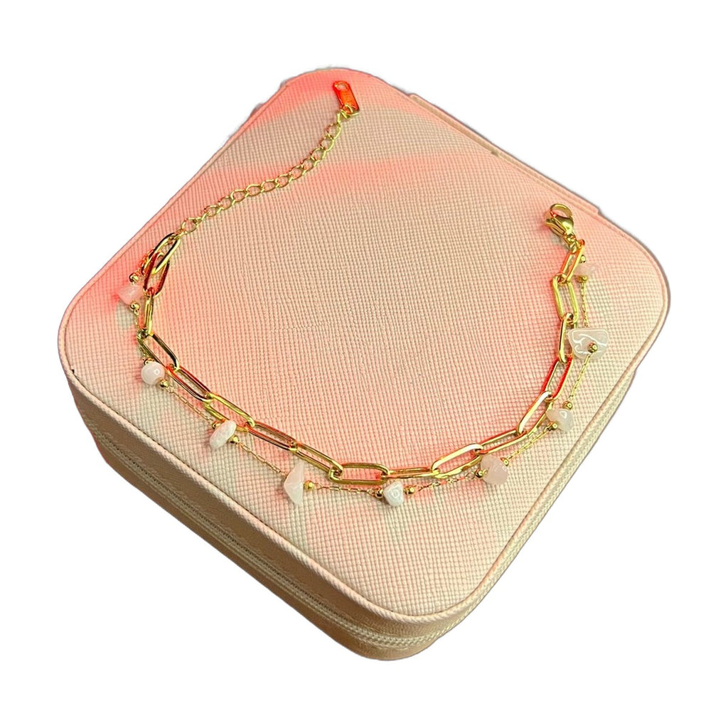 Stainless Steel 18k Double Chain Cloud Bracelet