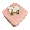 Stainless Steel 18k Drop Cross Bars Luxury EarStuds