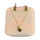 Stainless Steel 18k Drop Necklace Earring Set