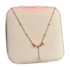 Stainless Steel 18k Eclora Stone Necklace