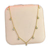 Stainless Steel 18k Galaxy Stone Necklace