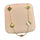 Stainless Steel 18k Gold Clover Stone Necklace