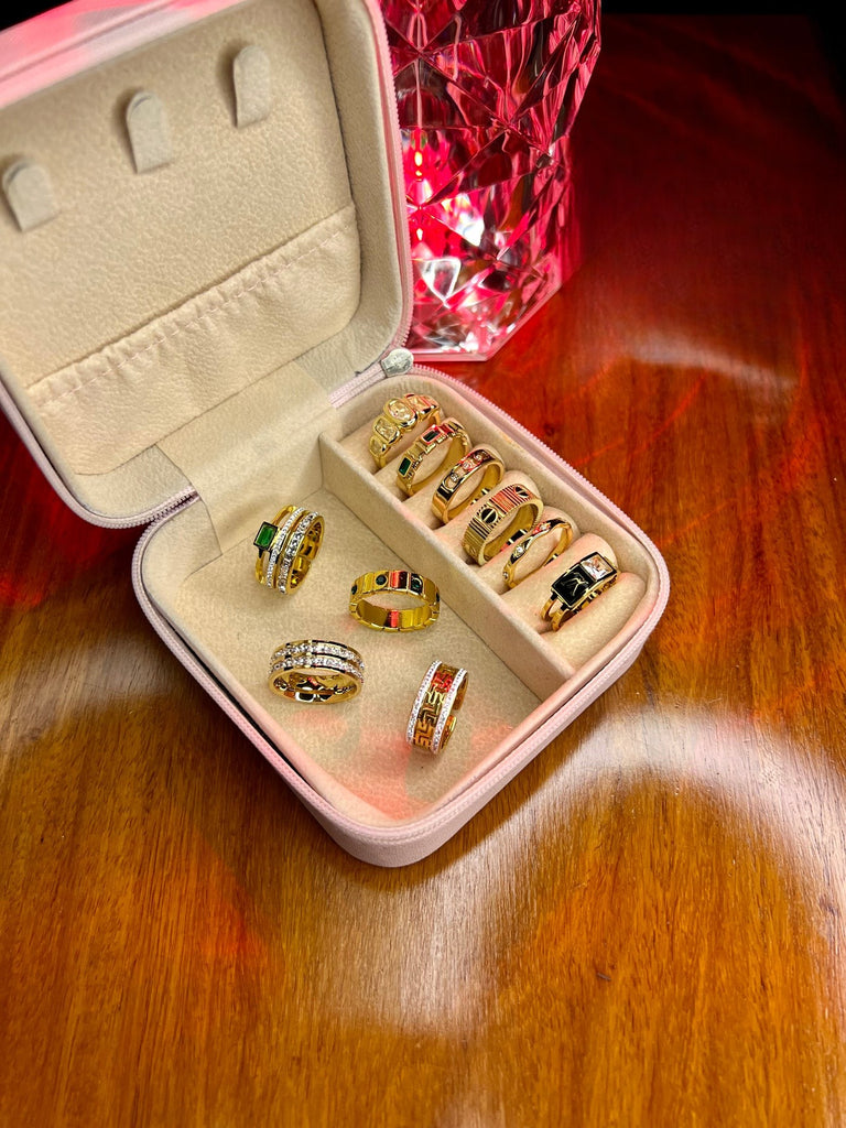 Stainless Steel 18k Gold Plated Rings Collection