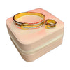 Stainless Steel 18k Golden Buckle Statement