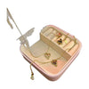 Stainless Steel 18k Golden Heart Luxury 3pc Set