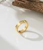 Stainless Steel 18k Golden Prism Band