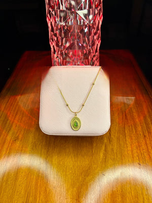Stainless Steel 18k Golden Whisper Necklace