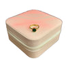 Stainless Steel 18k Havana Stone Ring