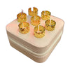 Stainless Steel 18k Honey Comb Luxury Ring
