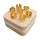 Stainless Steel 18k Honey Comb Luxury Ring