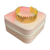 Stainless Steel 18k Imperial Charm Adjustable Cuff