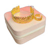 Stainless Steel 18k Imperial Charm Handcuff and Ring Set