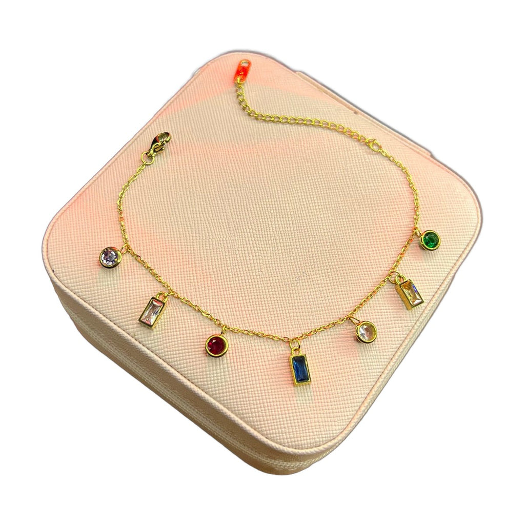 Stainless Steel 18k Luxury Stone Bracelet