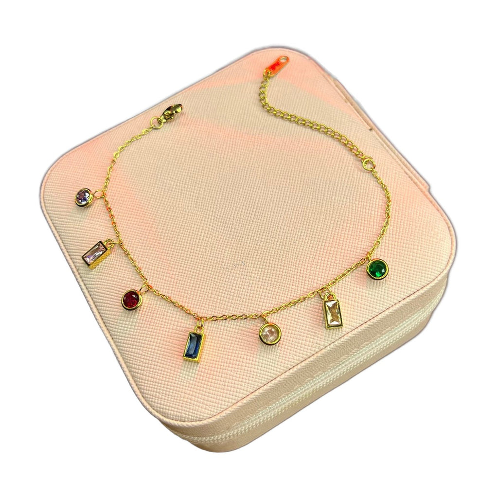 Stainless Steel 18k Luxury Stone Bracelet