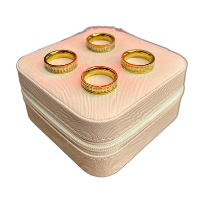 Stainless Steel 18k Luxury Stone Ring
