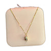 Stainless Steel 18k Gold Luxury Stone Necklace